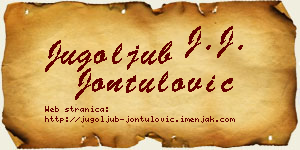 Jugoljub Jontulović vizit kartica
